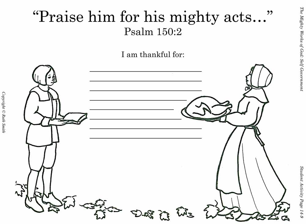 pilgrim Coloring page